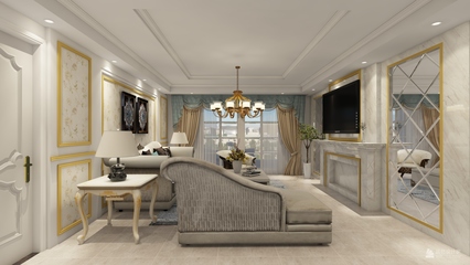 歐式華宅，典雅綻放——武頤家園219平米四居室室內裝飾設計